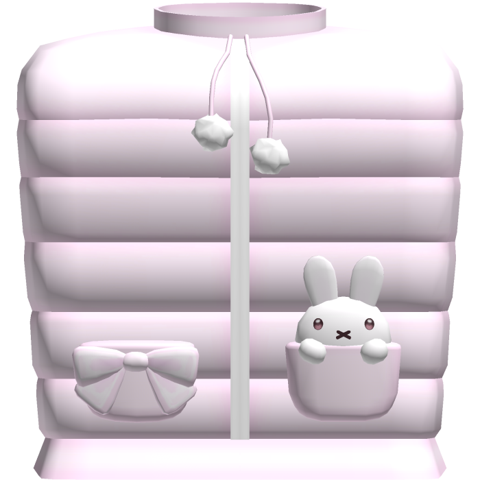 Cute Light Pink Winter Miffy Puffer Jacket