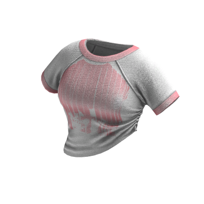 Cozy Graphic Y2K Tee (White Pink)