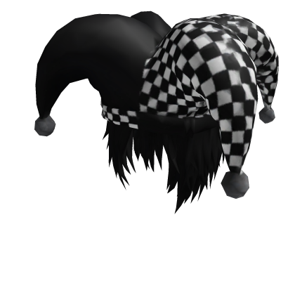 Hat jester emo moe black hair