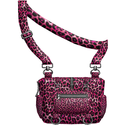 pink leopard niche crossbody emo messenger bag 4.