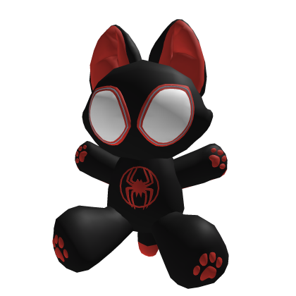 Spidercat Miles Morales Waist Plush (Spiderverse) Roblox item