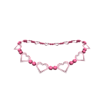 Pink Rhinestone Heart Necklace 3.0