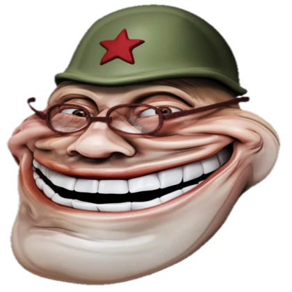 Realistic Soviet Troll Face Roblox decal