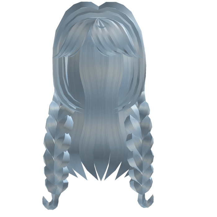 Cute Long Cottagecore Braided Pigtails (Blue)