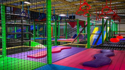 Rainbow City Outdoor Playground Fun Happy