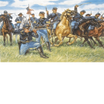 American cavalry and infantry