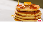 syrup on pancakes :D