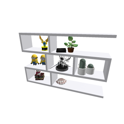 wall decor hanging shelf for books white