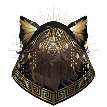 Egyptian Mullet w/ Divine Gold Black Hood