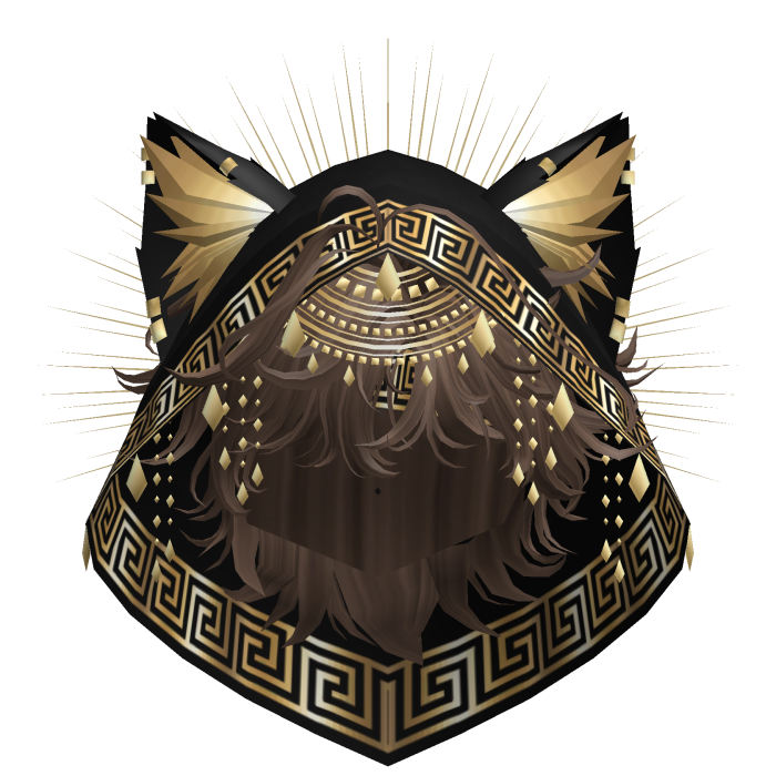 Egyptian Mullet w/ Divine Gold Black Hood
