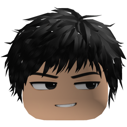 Nonchalant Boy w/ Messy Black Hair 