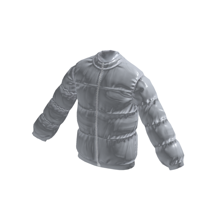 Light Grey Puffer Jacket