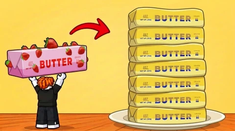 Stack A Butter Squishy Roblox game thumbnail