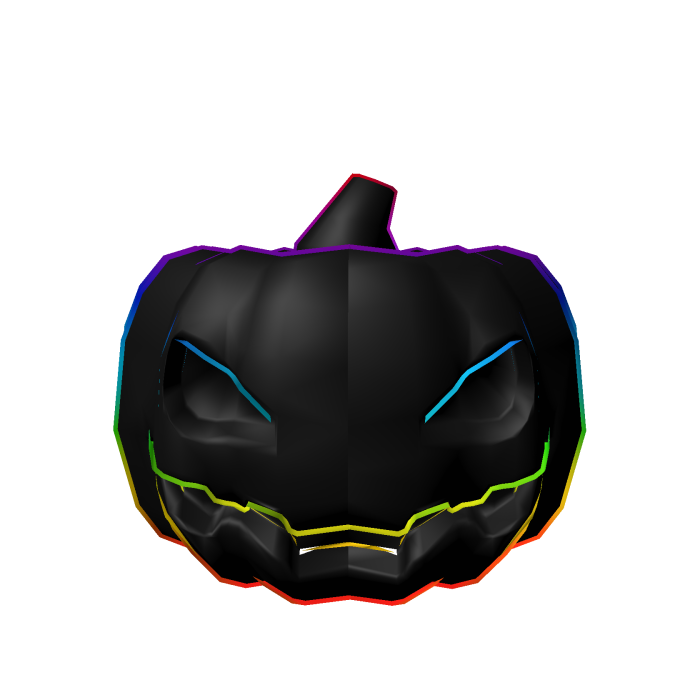 Rainbow Pumpkin Head