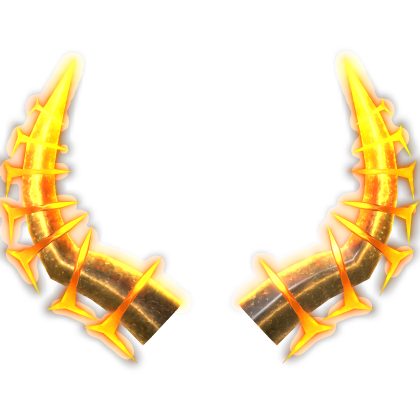 [EMMISIVE] Orange Glowing Horns Recolor (Addon) Roblox item