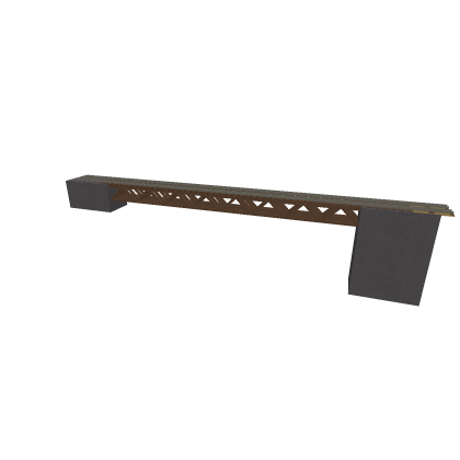 Narrow wooden bridge