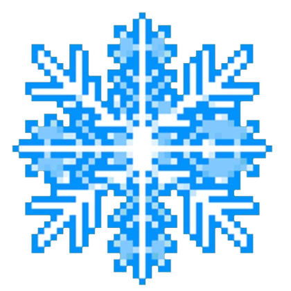 Deltarune -- Iceshock/Snowgrave snowflake