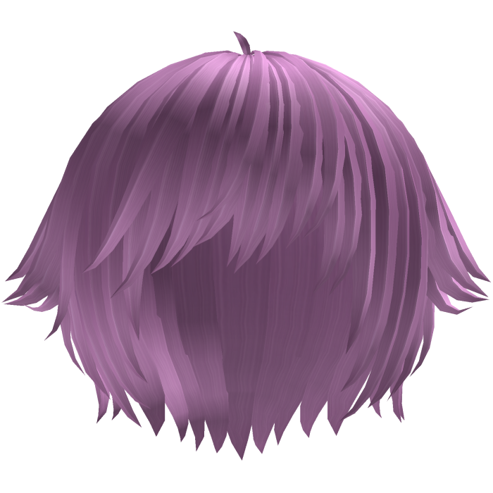 ´ཀ` emo anime catboy tufts hair in light purple