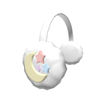 Pastel Crescent Moon Earmuffs