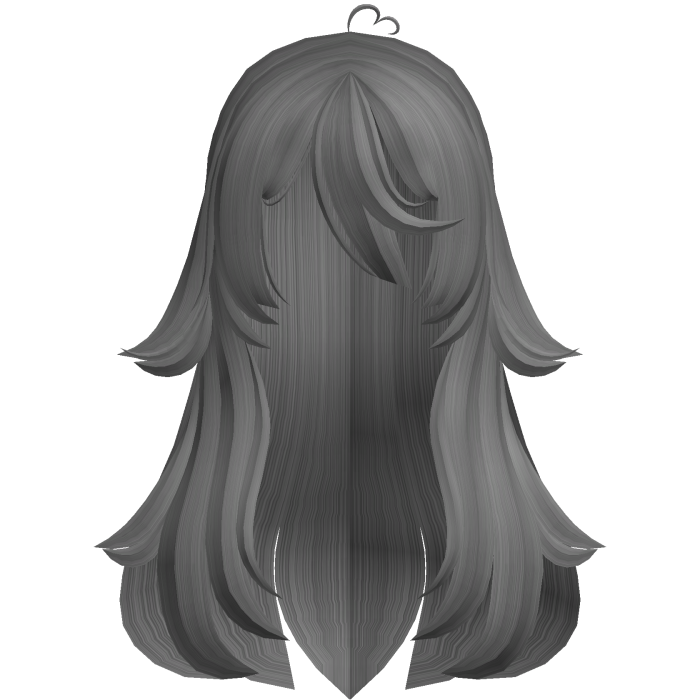 ୨ৎ Cute Grey Fluffy Overgrown Long Hair