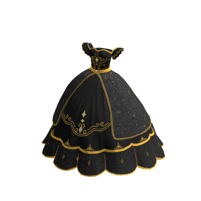 ♾️ Black Majestic Princess Ballgown