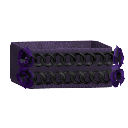 1.0 Purple Black Emo Flower Arm Bracelet Duo Chain Roblox item