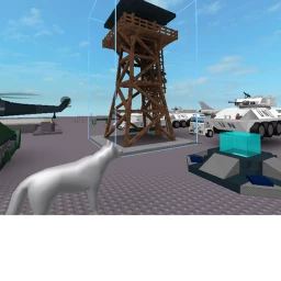 White wolf attacks icon