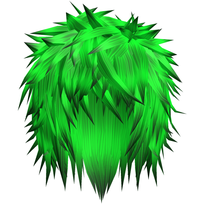 neon green gothic messy emo boy hair