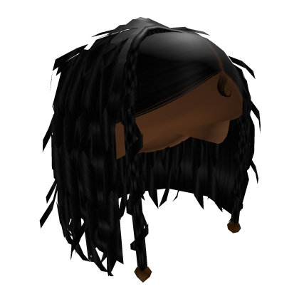Curly Hair W/ Braids [Black] Roblox item