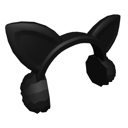 Black Earmuffs with Ears