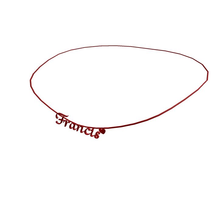 francis 1.0 necklace red