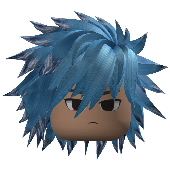 Spiky Layered Anime Hair (Azure/Blue)