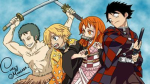 The Straw Hats, upper moons, and demon king group