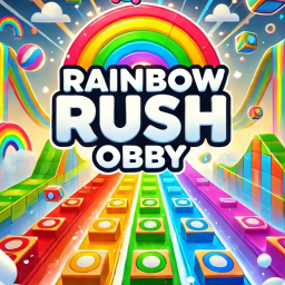 🌈Rainbow Rush Obby [45 stages!]🌟
