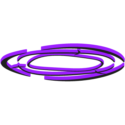Glowing Ripple Halo Black Purple
