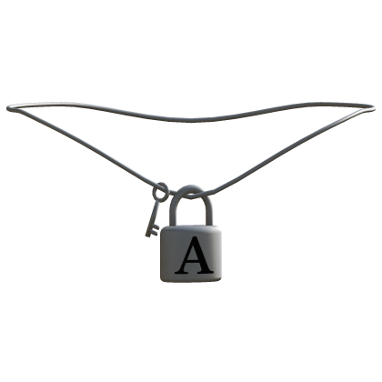 1.0 Silver Key Lock Initial - A