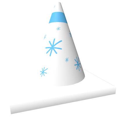 White Snow Christmas Traffic Cone Roblox item