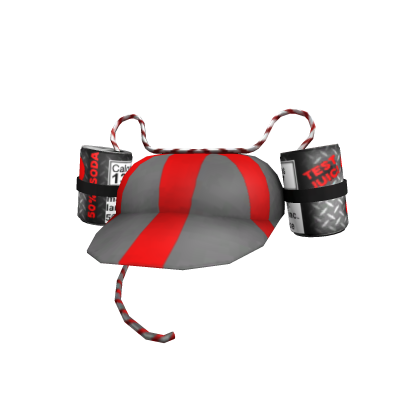 Red Baseball Soda Cap
