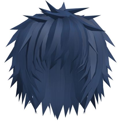 Dark Blue Spiky Emo Vkei Anime Boy Hair