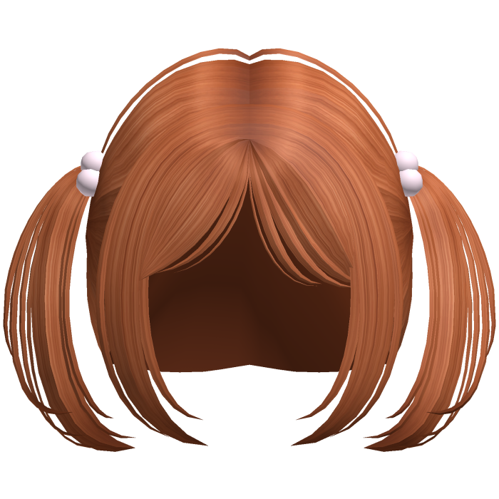 Cute Kawaii Moe Pigtails Hair Ginger