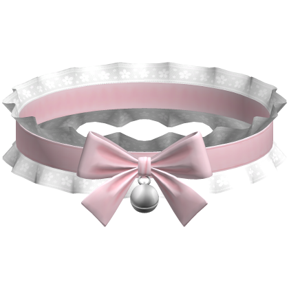 Pink Ruffled Choker Kawaii Bow Bell Collar 3.0
