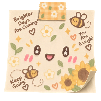 Brighter Days Kawaii Note