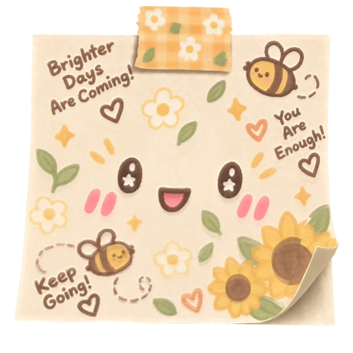 Brighter Days Kawaii Note