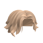 Blonde Messy Wavy Middle Part