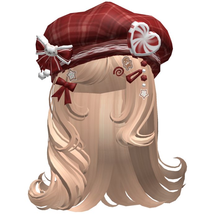 ♡ Christmas Fluffy Beret Combo (Blonde)