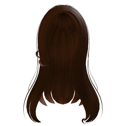 Long Soft Siren Waves Hair Brown Y2K Anime Roblox item