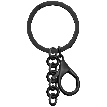 Keychain on Head Black