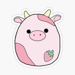 cute strawberry cows group