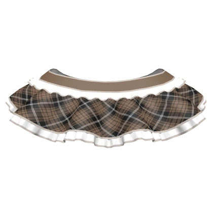 Y2K Plaid Mini Skirt 3.0 Brown | Roblox Item - Rolimon's