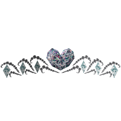Crystal Sapphire Heart Tiara